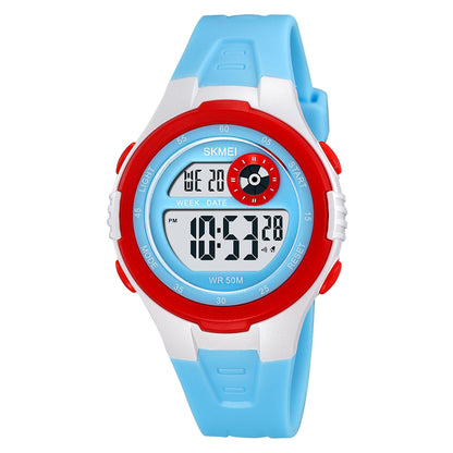 Digital Sports Wrist Watch with Alarm and Chronograph for kids