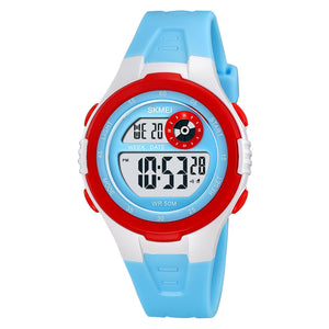 Digital Sports Wrist Watch with Alarm and Chronograph for kids