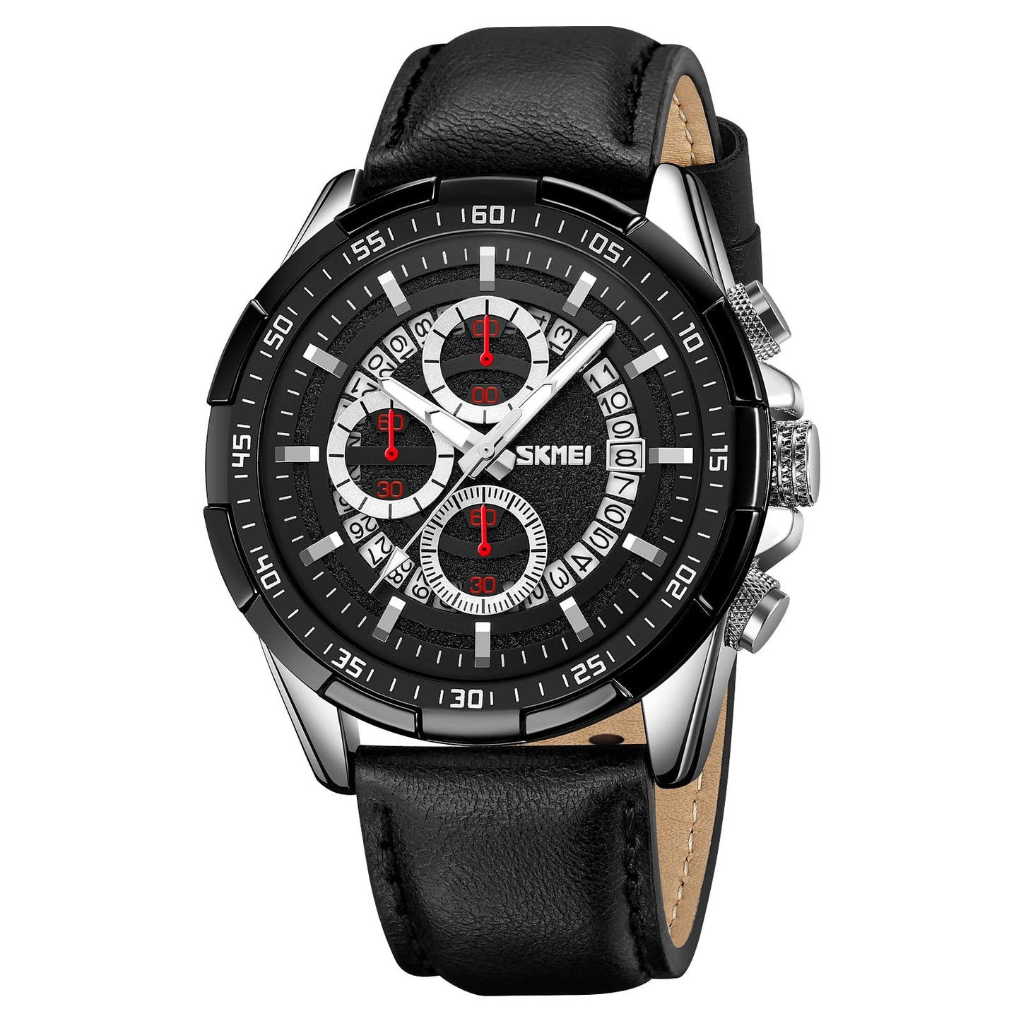 Luxury Analog Watch for Men with Designer Dial and Premium Leather Strap