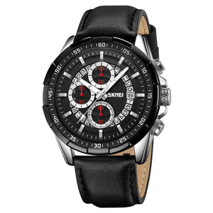 Luxury Analog Watch for Men with Designer Dial and Premium Leather Strap