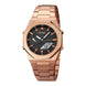 Analog-Digital Watch for Men with Rose Gold Metal Strap and Round Dial for Casual & Formal Wear