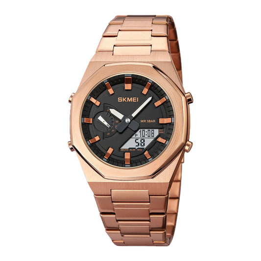 Men Watch Dual-Display Electronic Watch With Luminous 50m Waterproof Watch Fashion Multifunctional Sports Watch For Men