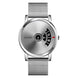 Digital Watch for Men with Silver Mesh Belt Metal Strap and Round Dial for Casual & Formal Wear