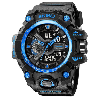 Rugged Dual Display Sports Watch for Outdoor Adventures for men