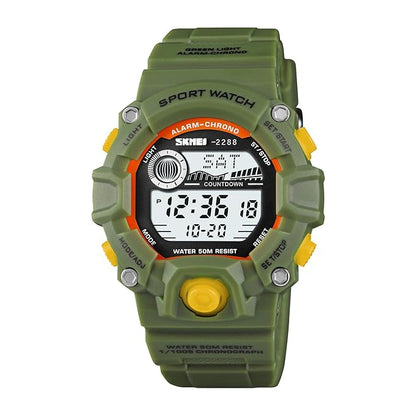 Digital Sports Watch with Rugged Design and Multi Function Display for kids