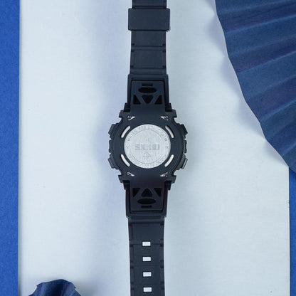 Kids Sports Multi Function Digital Watch, Multicolor Dial Sky ABS Case Kid's Watch, PU Rubber Strap Band, Waterproof LED Light Children Wristwatch