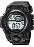Digital Watch for Men with Black Silicone Strap and Round Dial for Casual & Formal Wear