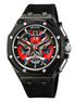 Analog Watch for Men with Black Silicone Strap and Round Dial for Casual & Formal Wear
