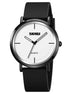 Analog Watch for Men with Black Silicone Strap and Round Dial for Casual & Formal Wear