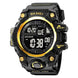 Digital Watch for Men with Black Silicone Strap and Round Dial for Casual & Formal Wear