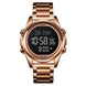 Digital Watch for Men with Rose Gold Stainless Steel Strap and Round Dial for Casual & Formal Wear