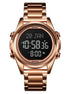 Digital Watch for Men with Rose Gold Stainless Steel Strap and Round Dial for Casual & Formal Wear