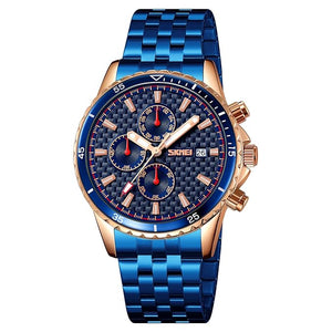 Men’s Analog Chronograph Watch with Date Display, Stainless Steel Strap, White Dial – Luxury Casual & Formal Wear