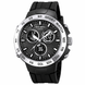 Analog-Digital Watch for Men with Black Silicone Strap and Round Dial for Casual & Formal Wear