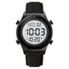 Digital Watch for Men with Black Leather Strap and Round Dial for Casual & Formal Wear