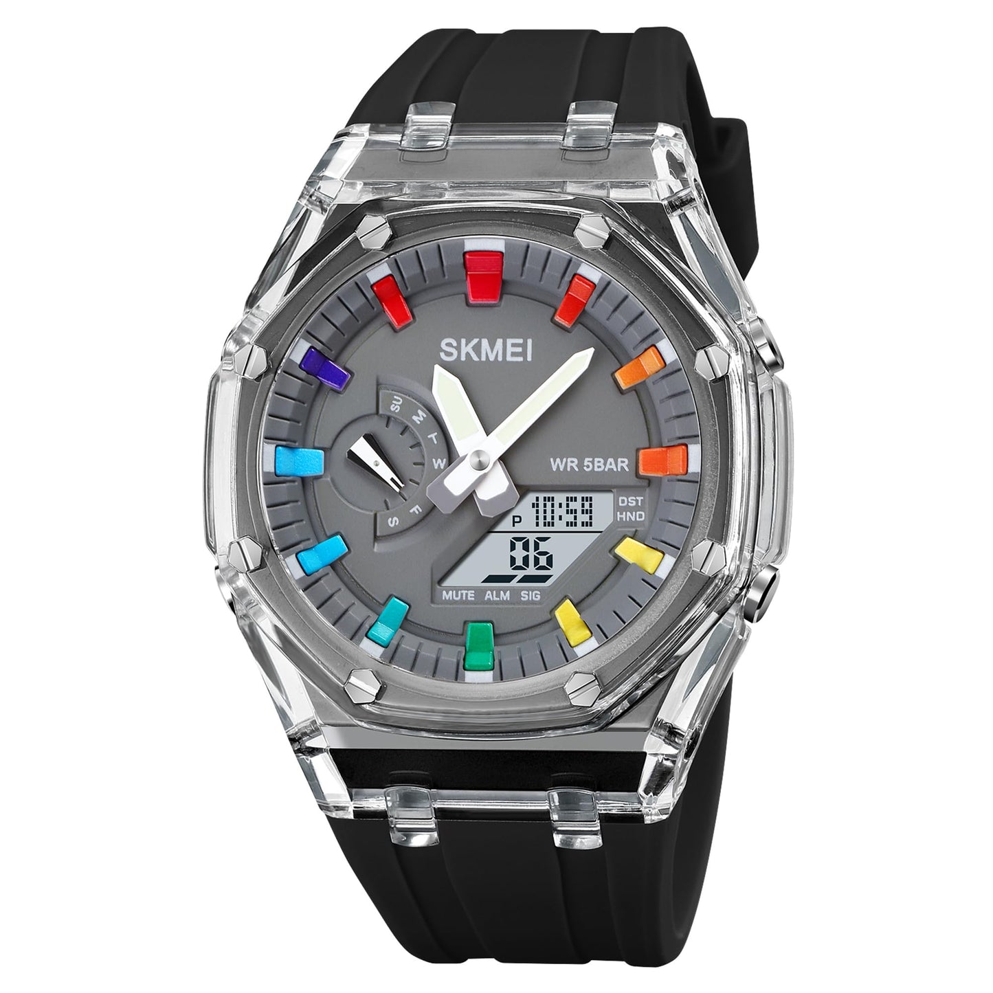 Analog Digital Watch Multi Function Sports Watch with LED Display, Alarm, Stopwatch & Durable Strap