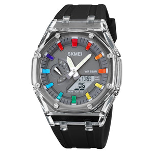 Analog Digital Watch Multi Function Sports Watch with LED Display, Alarm, Stopwatch & Durable Strap