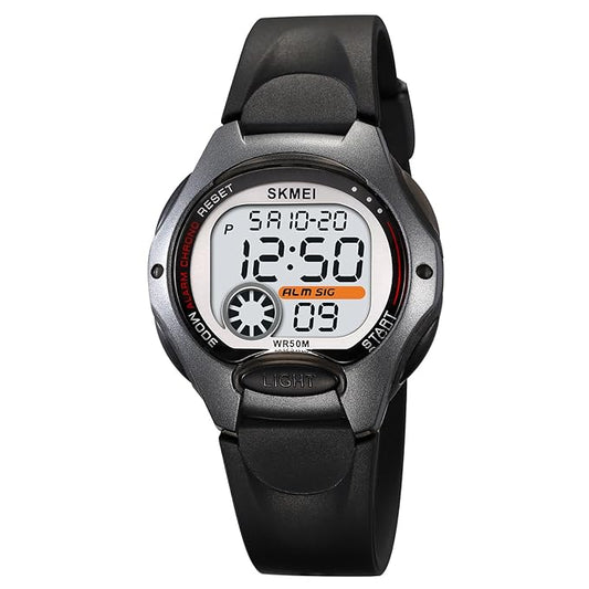 Digital Sports Watch – Red Strap, 50M Water Resistant, Alarm & Stopwatch