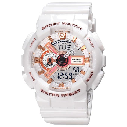 Premium Analog Digital Sports Watch for Men with Round Dial Alarm LED Display and Durable Strap
