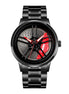 Rolling Watch for Men with Black Metal Strap and Round Dial for Casual & Formal Wear