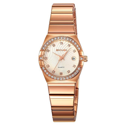 Elegant Crystal Accent Analog Watch for Women