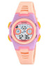 Digital Watch for Kids with Pink Polyurethane Strap and Round Dial for Casual & Formal Wear