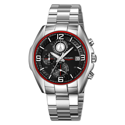 Skmei Quartz Analog Dial Stainless Steel Strap Watch for Men - 9346