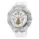 Analog Watch for Men with White Silicone Strap and Round Dial for Casual & Formal Wear