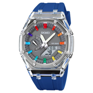 Analog Digital Watch Multi Function Sports Watch with LED Display, Alarm, Stopwatch & Durable Strap