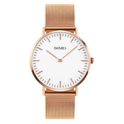 Skmei Quartz Analog Dial Stainless Steel Strap Watch for Men - Q028