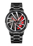 Rolling Watch for Men with Black Metal Strap and Round Dial for Casual & Formal Wear