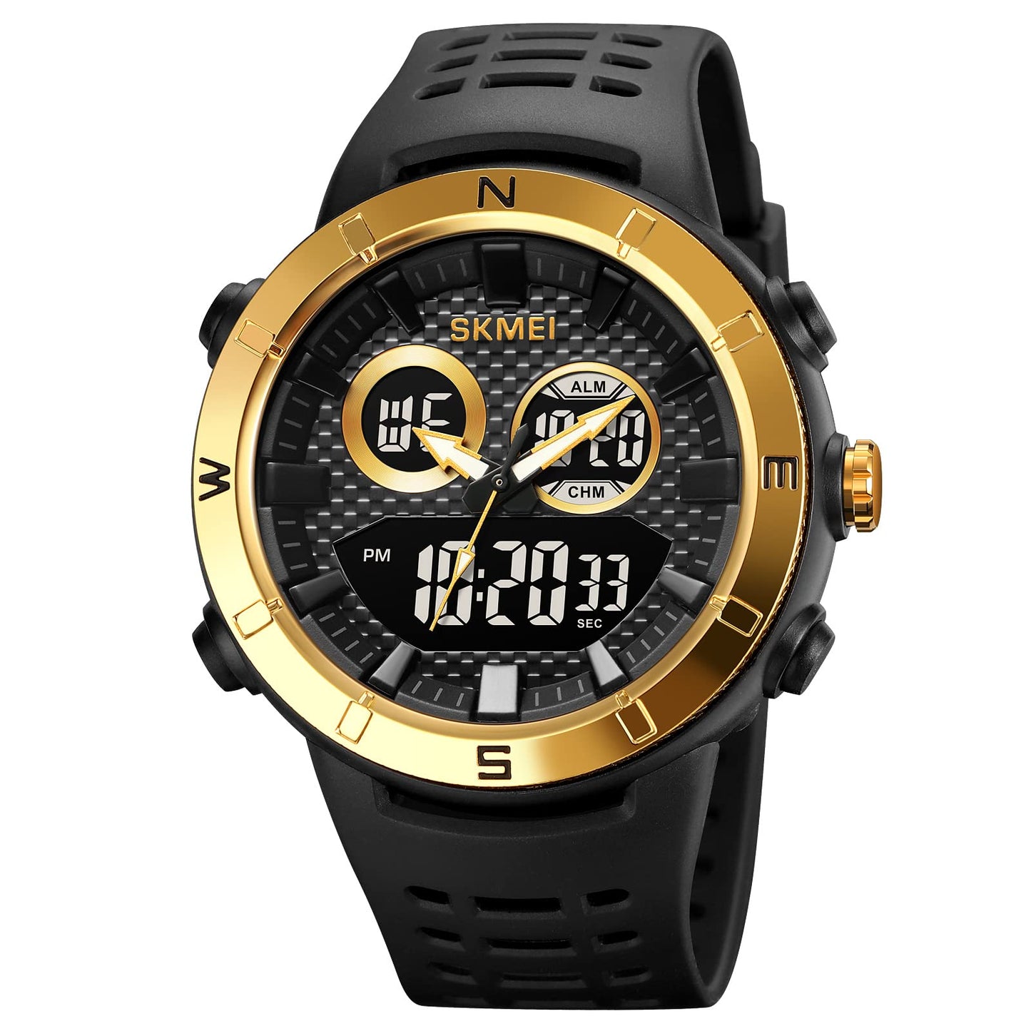 Premium Rugged Sports Watch Dual Display Tactical Wristwatch