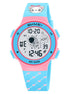 Digital Watch for Kids with Sky Blue Polyurethane Strap and Round Dial for Casual & Formal Wear