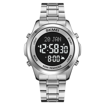 Digital Watch with Stainless Steel Strap for men