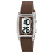 Digital Watch for Kids with Brown Silicone Strap and Round Dial for Casual & Formal Wear
