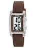 Digital Watch for Kids with Brown Silicone Strap and Round Dial for Casual & Formal Wear