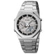 Analog-Digital Watch for Men with Silver Metal Strap and Round Dial for Casual & Formal Wear