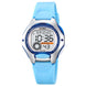 Digital Watch for Kids with Sky Blue Silicone Strap and Round Dial for Casual & Formal Wear
