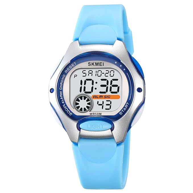 Digital Sports Watch – Red Strap, 50M Water Resistant, Alarm & Stopwatch