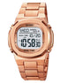Digital Watch for Men with Rose Gold Metal Strap and Round Dial for Casual & Formal Wear