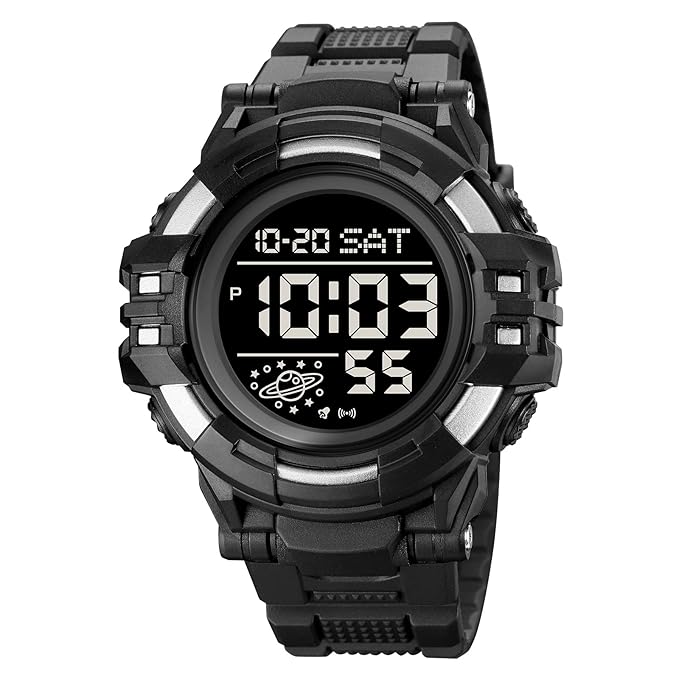 Rugged Digital Sports Watch for Men with Outdoor Style and Multi Function Display