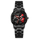 Analog-Digital Watch for Women with Black Stainless Steel Strap and Round Dial for Casual & Formal Wear