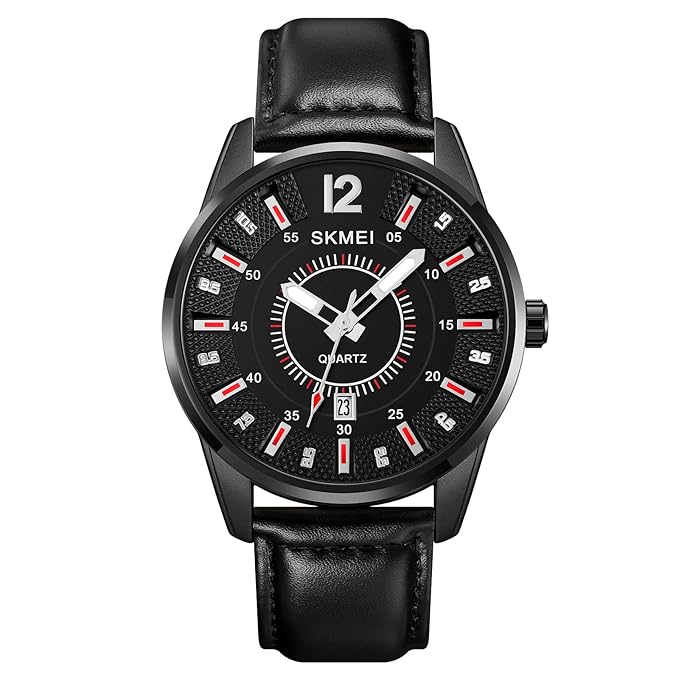 Premium Analog Watch for Men with Elegant Designer Dial and Classic Leather Strap
