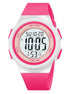 Digital Watch for Kids with Rose Red Polyurethane Strap and Round Dial for Casual & Formal Wear