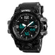 Analog-Digital Watch for Men with All Black Polyurethane Strap and Round Dial for Casual & Formal Wear