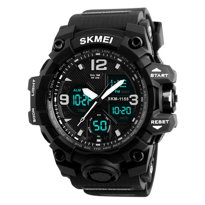 Rugged Analog Digital Sports Watch for Men with Multi Function Display and Durable Polyurethane Strap