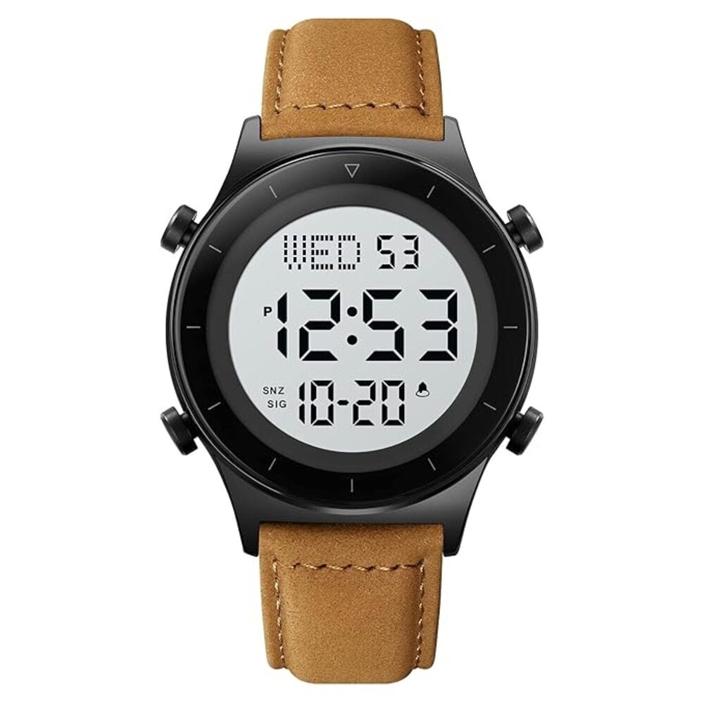 Rugged Digital Sports Watch for Men with Multi Function Display and Outdoor Style