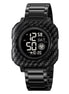 Digital Watch for Men with Black Stainless Steel Strap and Round Dial for Casual & Formal Wear