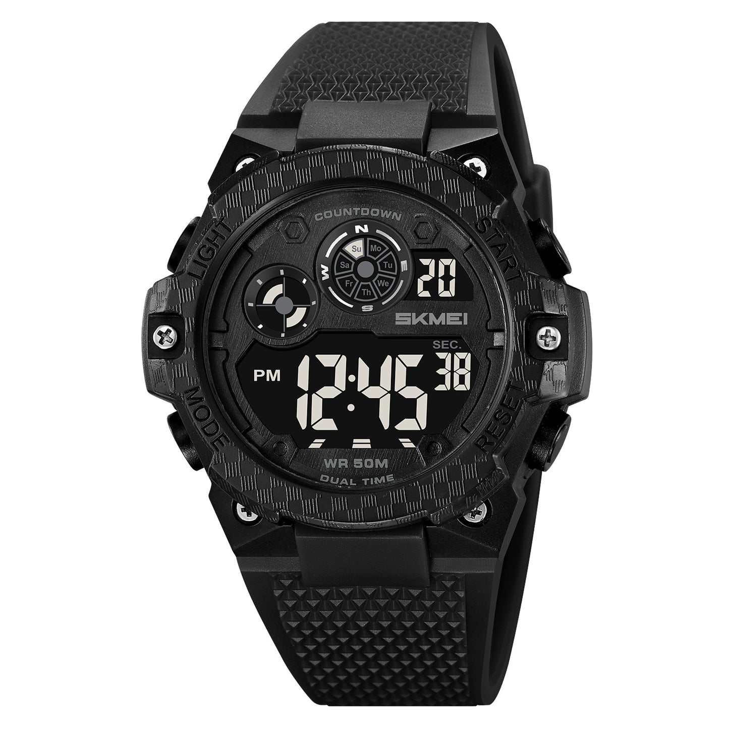 Skmei Digital Dial TPU Strap Watch for Men - 2337