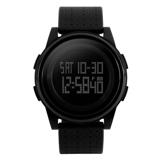 Premium Digital Watch for Men with Round Dial LED Display Date Week Feature and Comfortable Strap